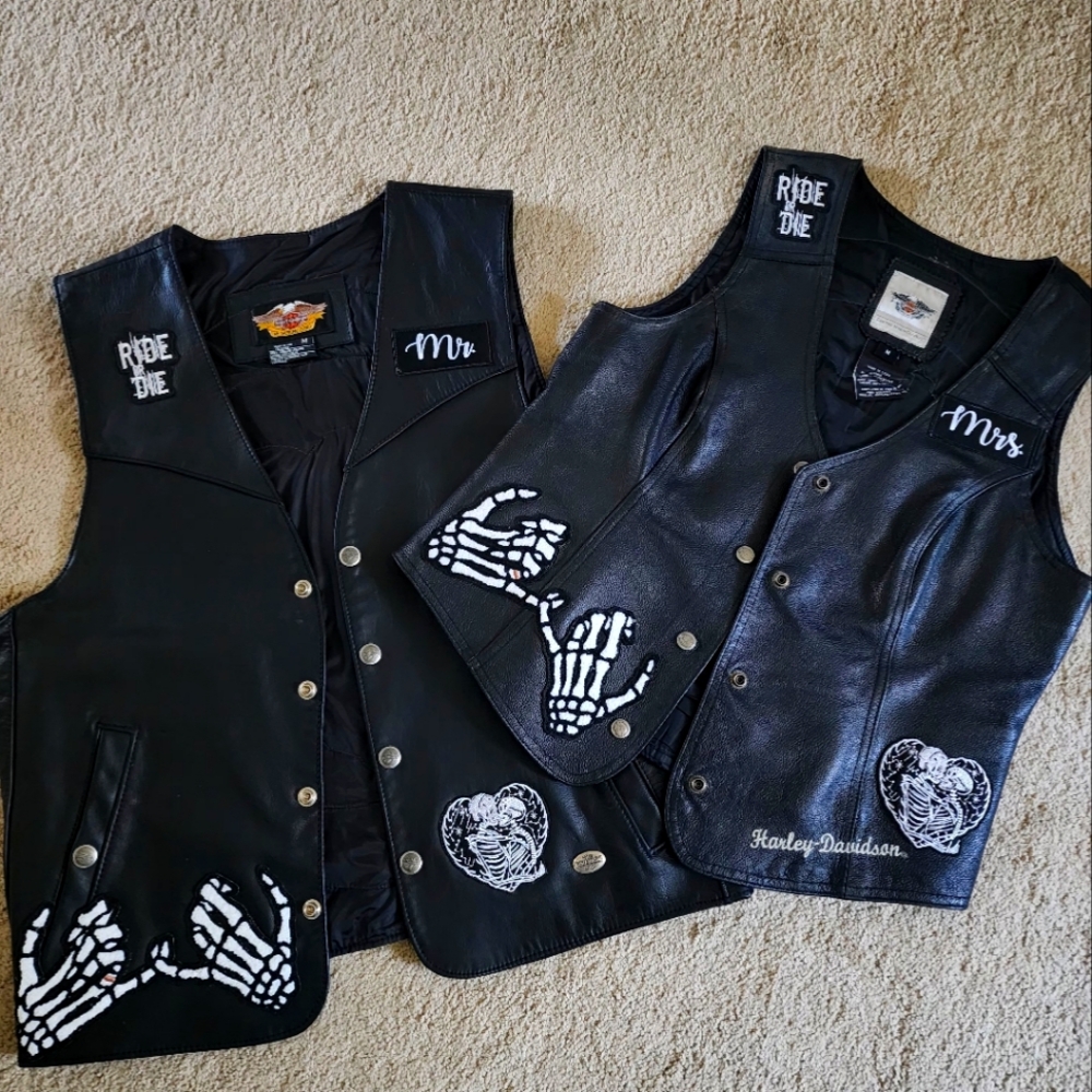Harley Davidson couples vest